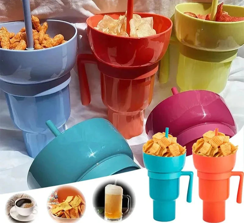 2 IN 1 Snack Bowl Mug - Useful Items Depot